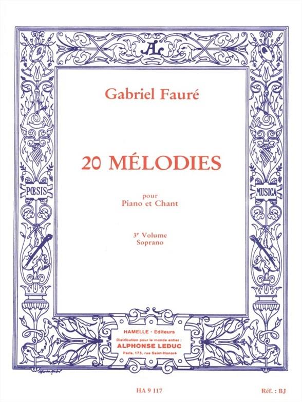 60 Mélodies - Vol.3 (Soprano)