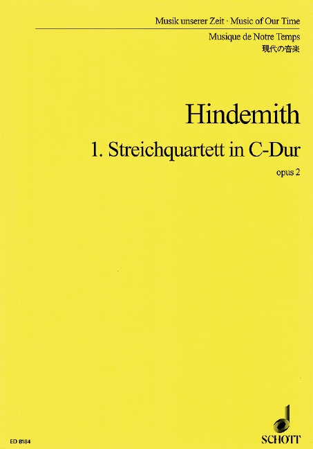 String Quartet No.1 in C-dur, Op.2 (Score)