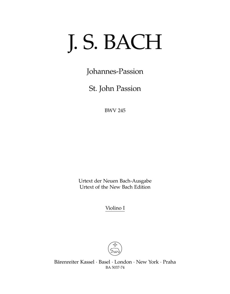 Johannes Passion, BWV.245 (Violin 1)