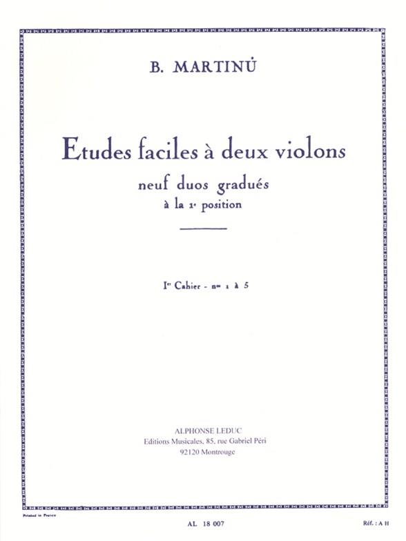 Etudes Faciles à 2 Violons - Vol.1