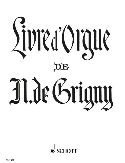 Livre d'Orgue