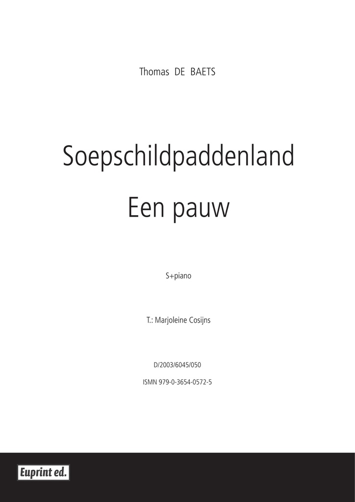 Soepschildpaddenland - Een pauw