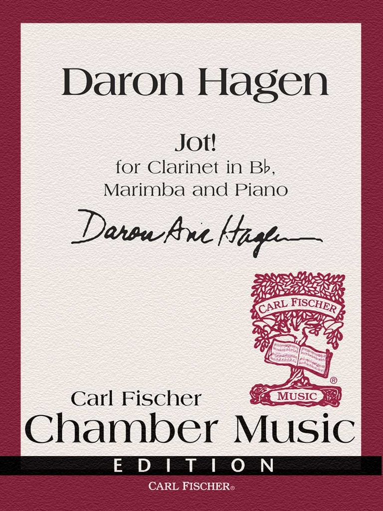 Jot! for clarinet, marimba and piano