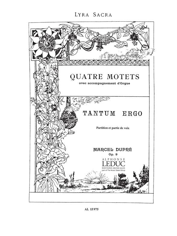 4 Motets, Op.9 - No.3 Tantum ergo (Partition)
