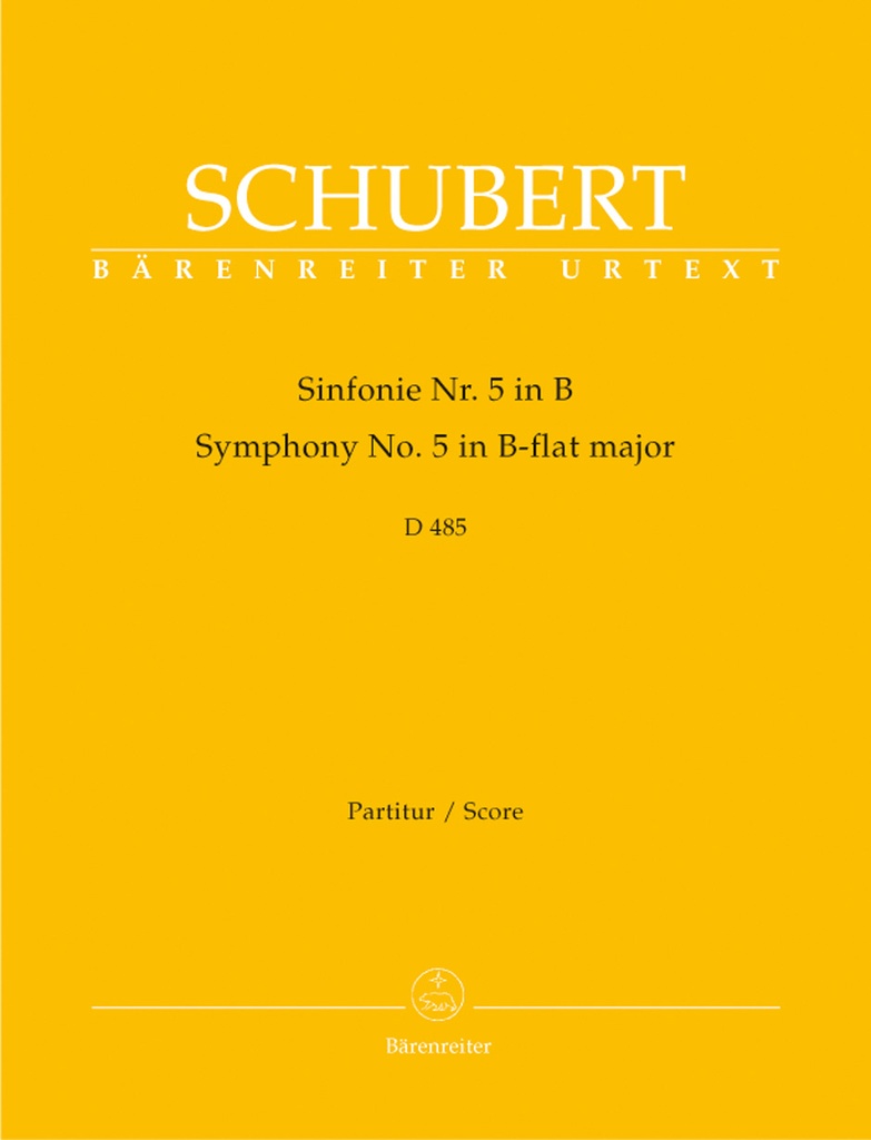 Symphony No.5 in B-Flat,  D.485 (Full score)