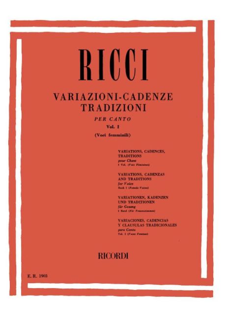 Variazioni-cadenze – Vol.1 (Voci femminili)