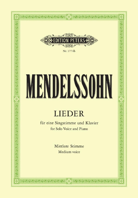 Samtliche Lieder (Mittlere Stimme)