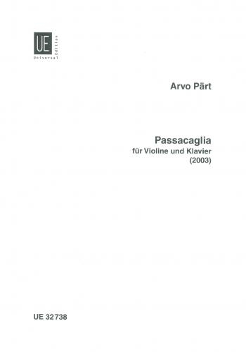 Passacaglia fur Violine und Klavier