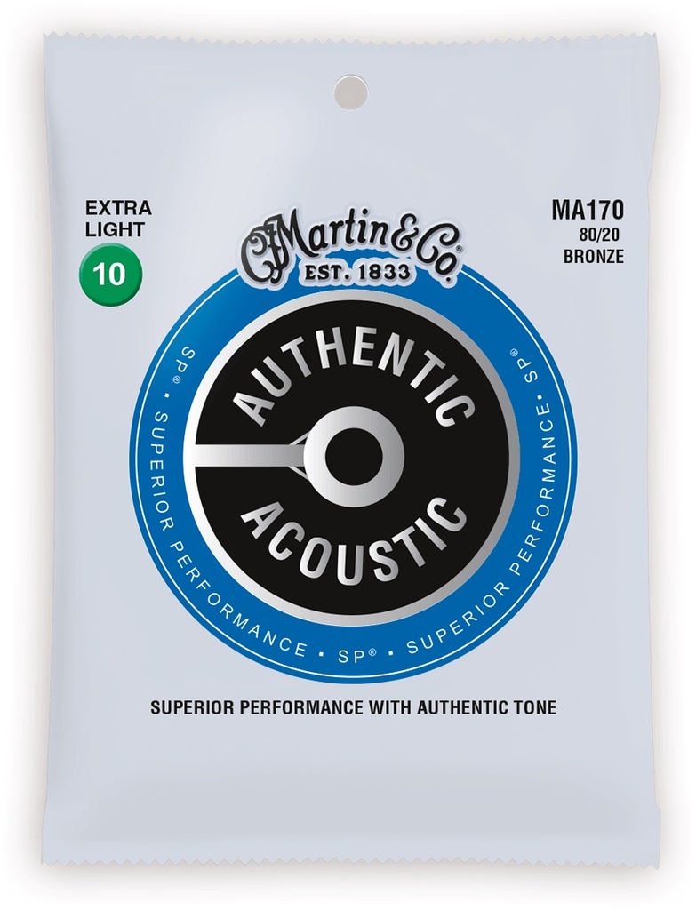 Martin set snaren - Authentic Acoustic SP (Extra-Light 80/20 Bronze)