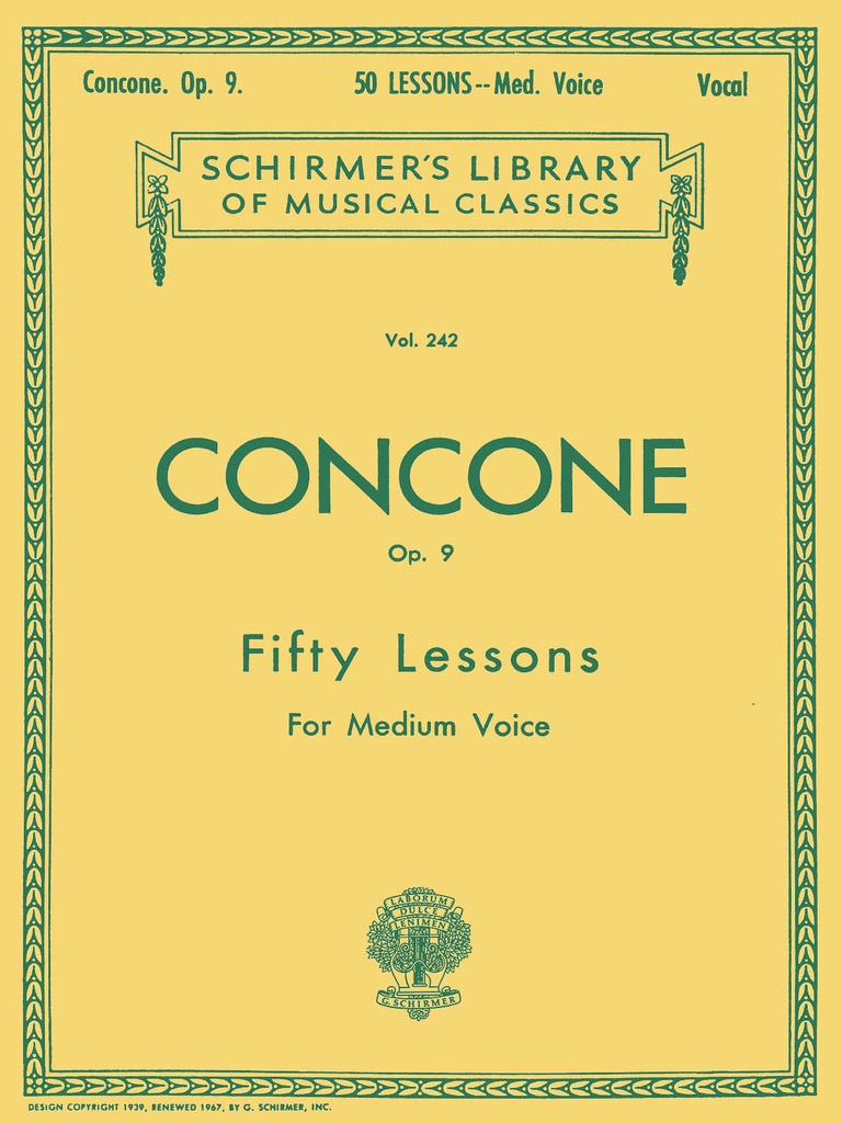 50 Lessons, Op.9 (Medium voice)