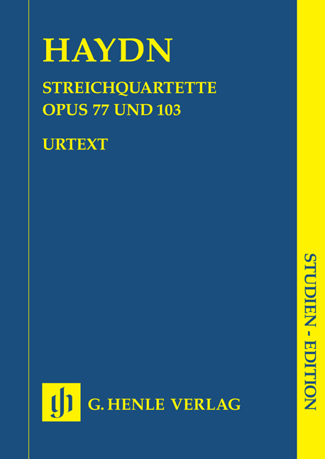 Streichquartette, Op.77 & 103 (Study score)