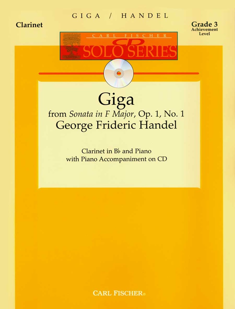 Giga from sonata in F major, Op.1 no.1