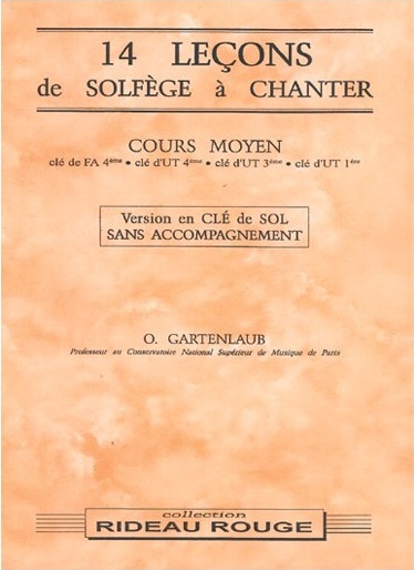 14 Leçons de Solfège (Clé de sol sans accompagnement)