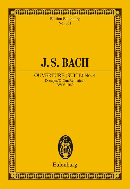 Ouverture Nr.4 in D, BWV.1069 (Study score)