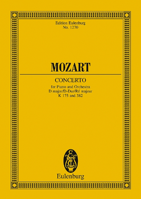 Piano concerto nr.5, KV.175 (Study score)