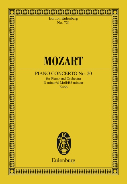 Piano concert nr.20, KV.466 (Study score)