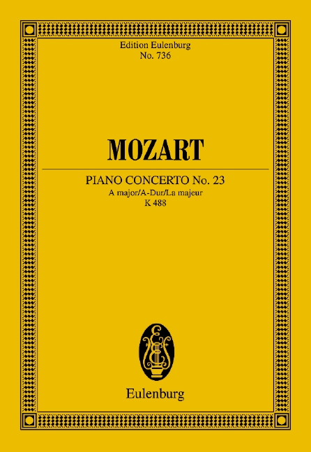 Piano concert nr.23, KV.488 (Study score)