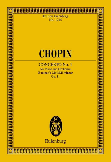 Piano concerto nr.1, Op.11 (Study score)