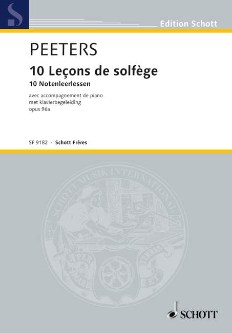 10 Leçons de solfège, Op.96a (2 Clés)