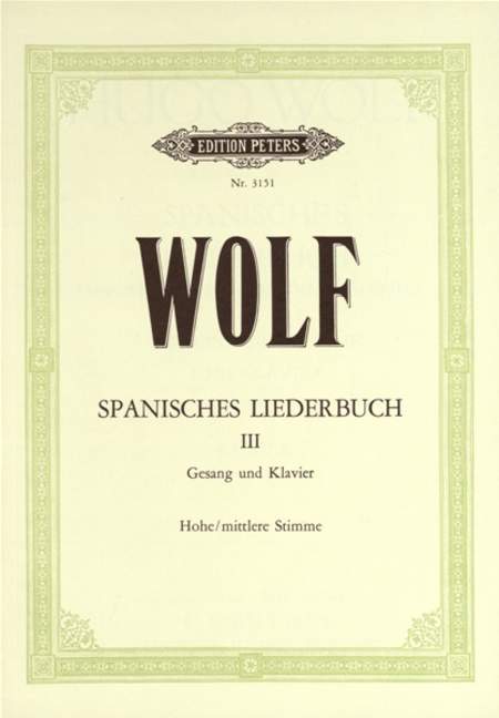 Spanisches Liederbuch, Bd.3