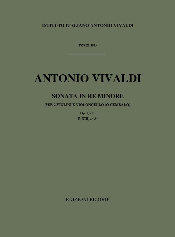 Sonata in re min, Op.1 No.8  (RV.64) (Partitur)