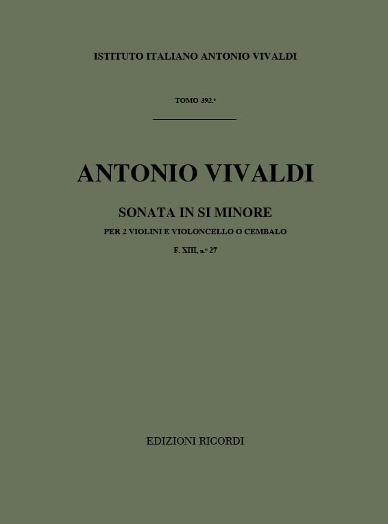 Sonata in si min., Op.1 No.11