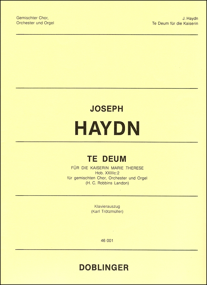 Te Deum in C-dur (Vocal score)