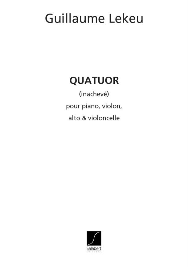 Quatuor Inachevé (Partition et parties)