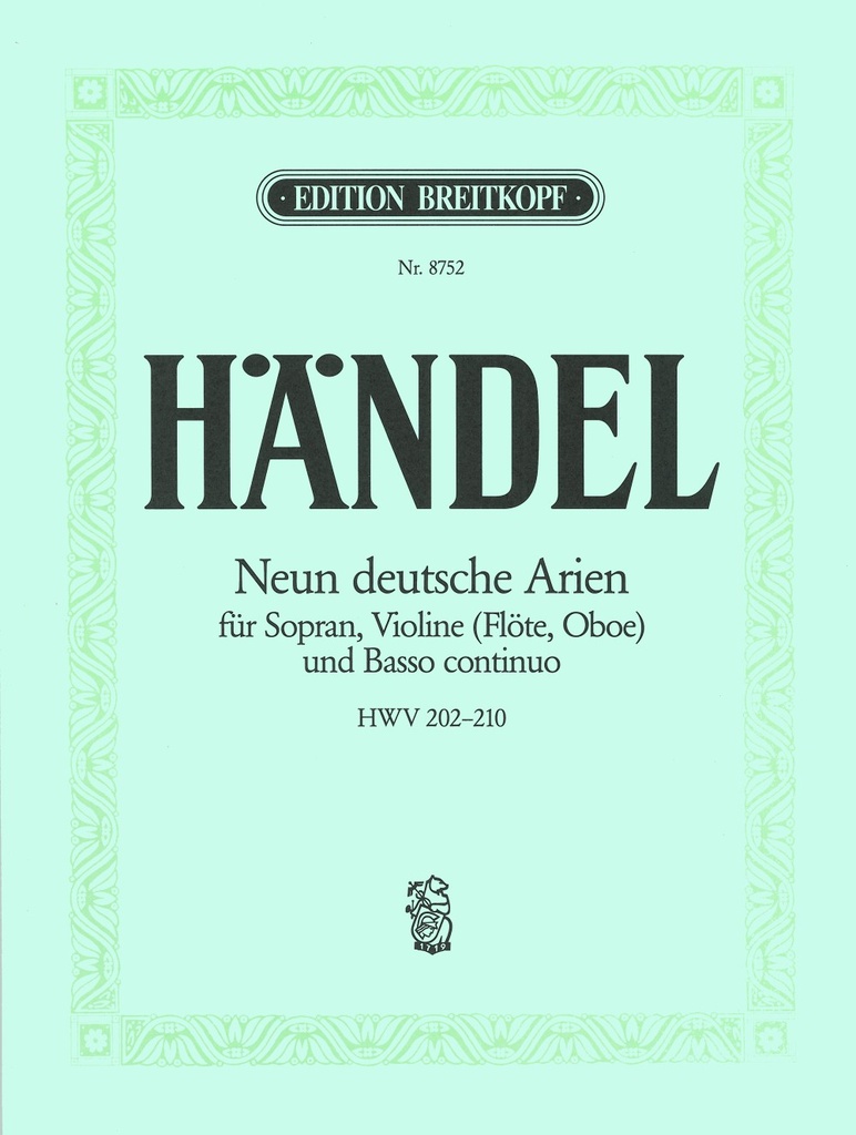 9 German Arias HWV 202-210