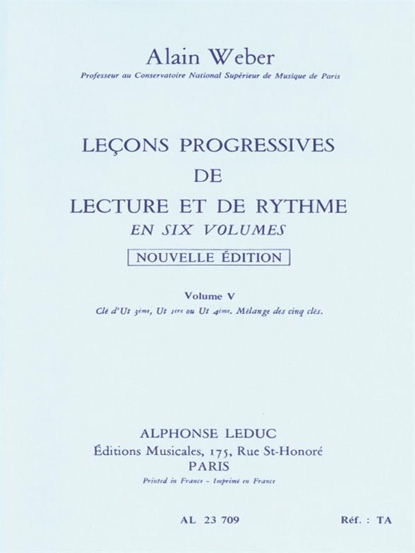 Leçons Progressives de Lecture et de Rythme - Vol.5