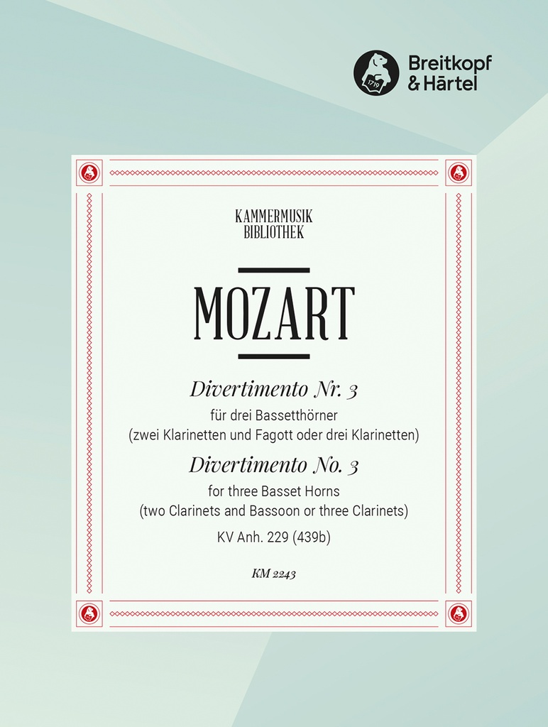 Divertimento No.3 in C major, KV.App. 229 (439b)