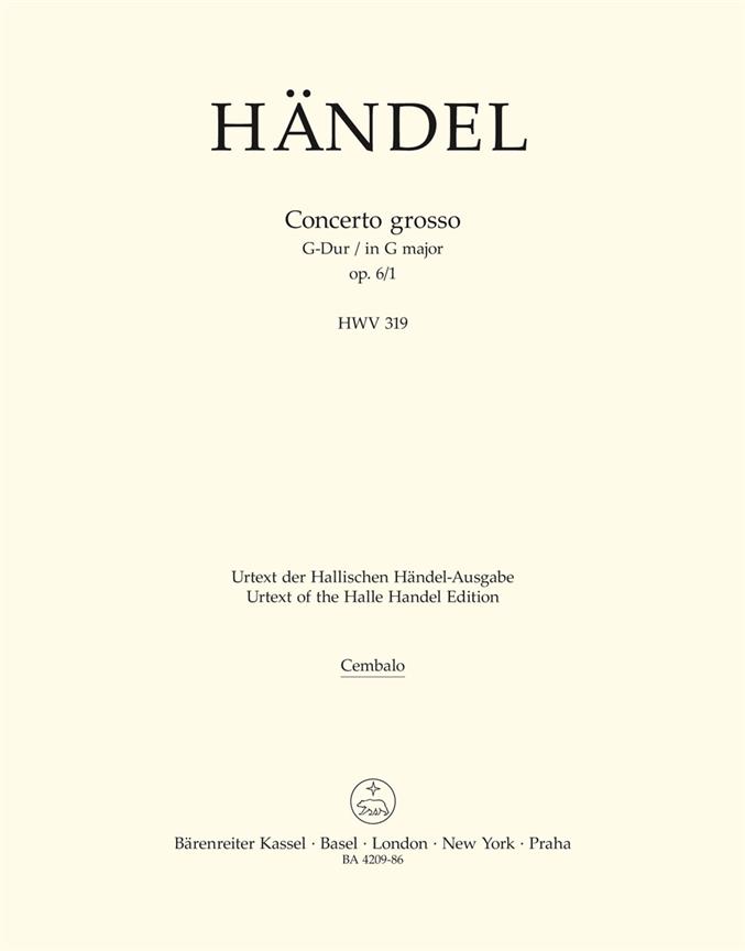 Concerto grosso, HWV.319 (Cembalo 1/2)