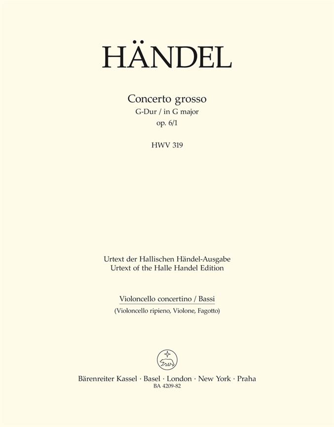 Concerto grosso, HWV.319 (Cello/Kbass)