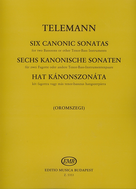 6 Canon sonatas for two bassoons