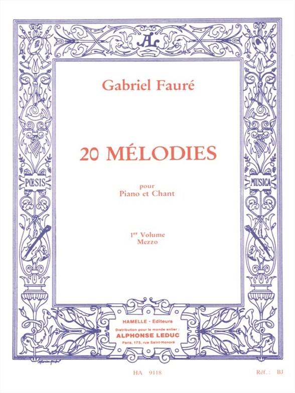 20 Mélodies - Vol.1 (Mezzo-Soprano)