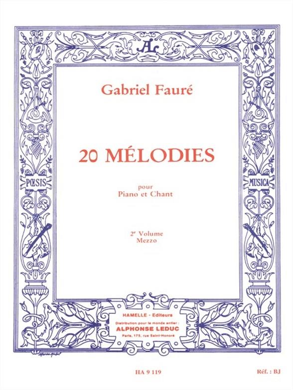 20 Mélodies - Vol.2 (Mezzo-Soprano)