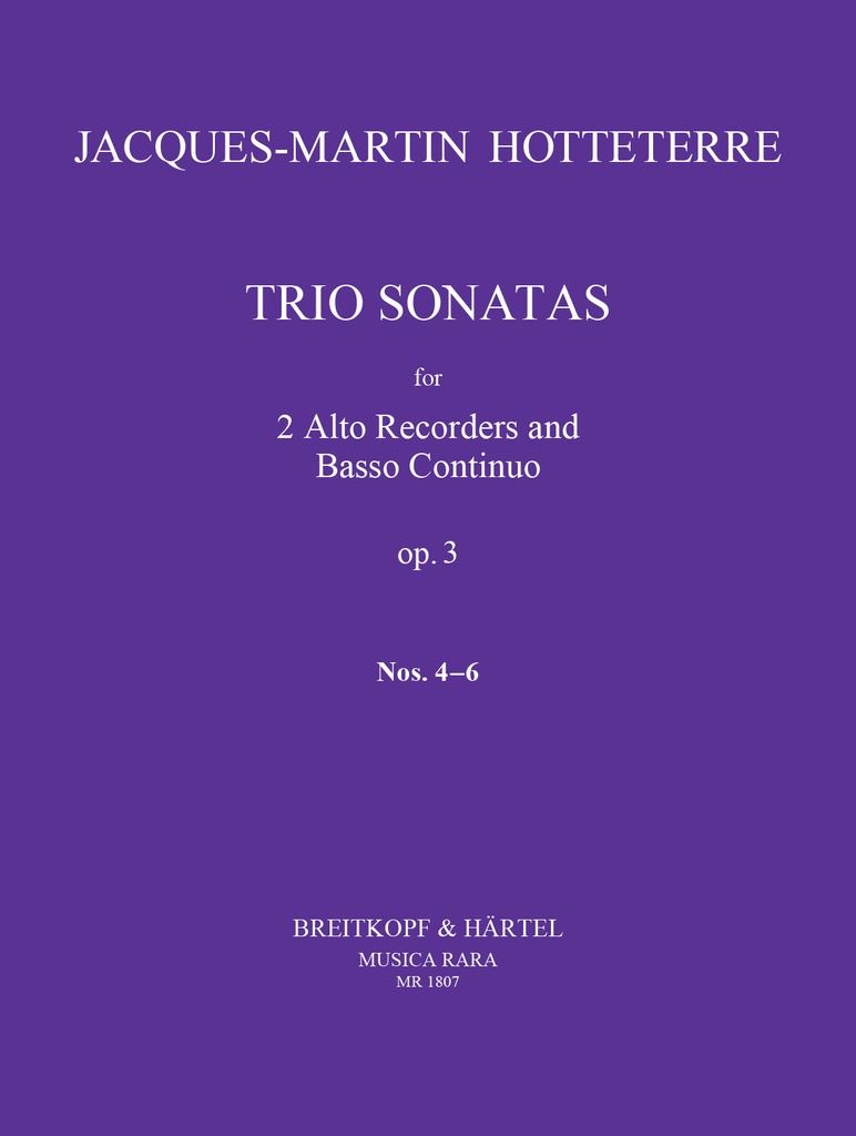 Trio Sonatas, Op.3 No.4 - 6