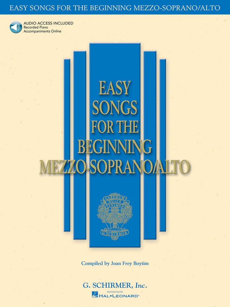 Easy Songs for the Beginning Mezzo-soprano/alto