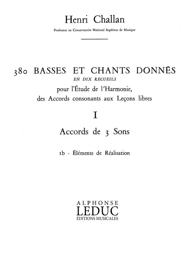 380 Basses et chants donnés - 1b