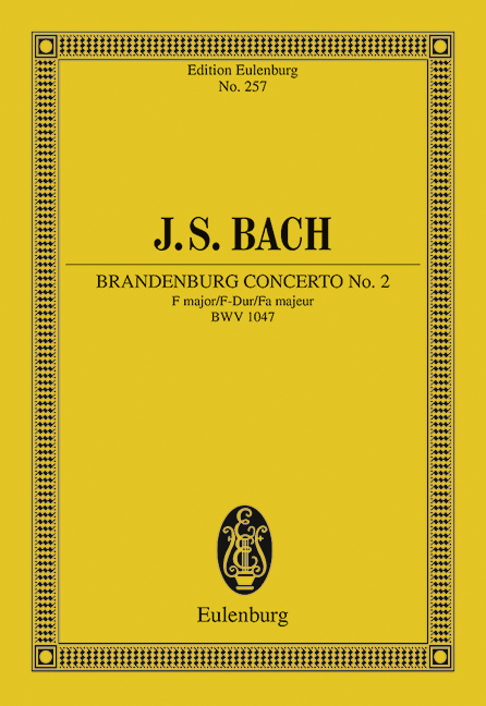 Brandenburg concerto No.2, BWV.1047 (Study score)