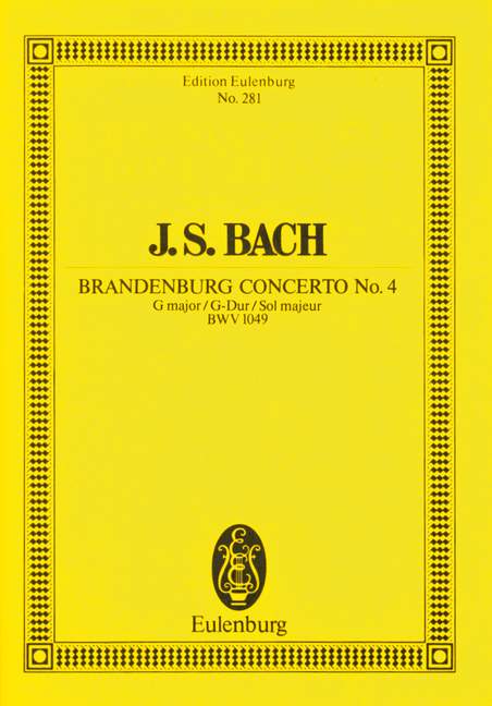 Brandenburg concerto No.4, BWV.1049 (Study score)
