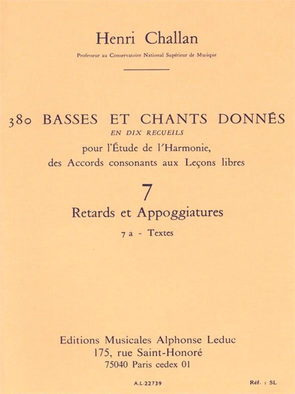 380 Basses et chants donnés - 7a