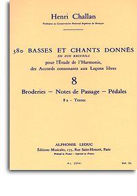 380 Basses et chants donnés - 8a