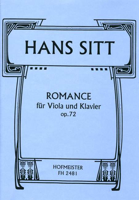 Romance fur Viola und Klavier, Op.72