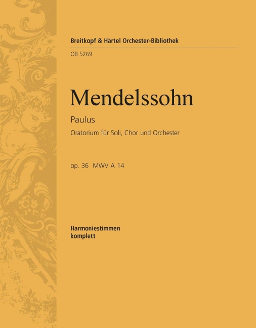 Saint Paul, MWV.A 14, Op.36 (Wind parts)