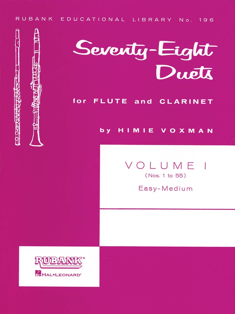 78 Duets for flute and clarinet – Vol.1