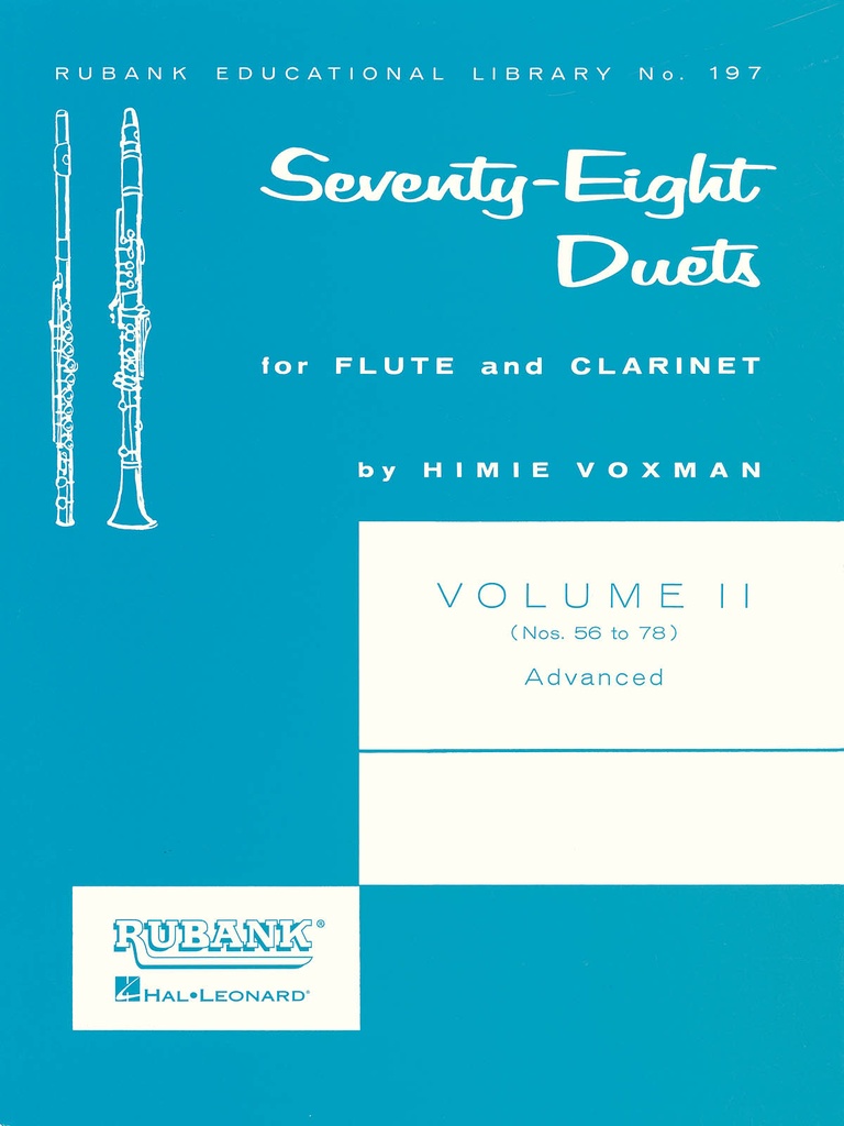 78 Duets for flute and clarinet – Vol.2