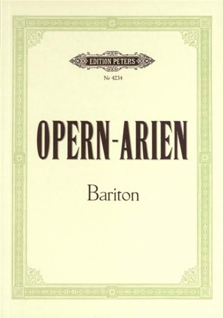 Opern Arien fur Bariton (30 Arien)