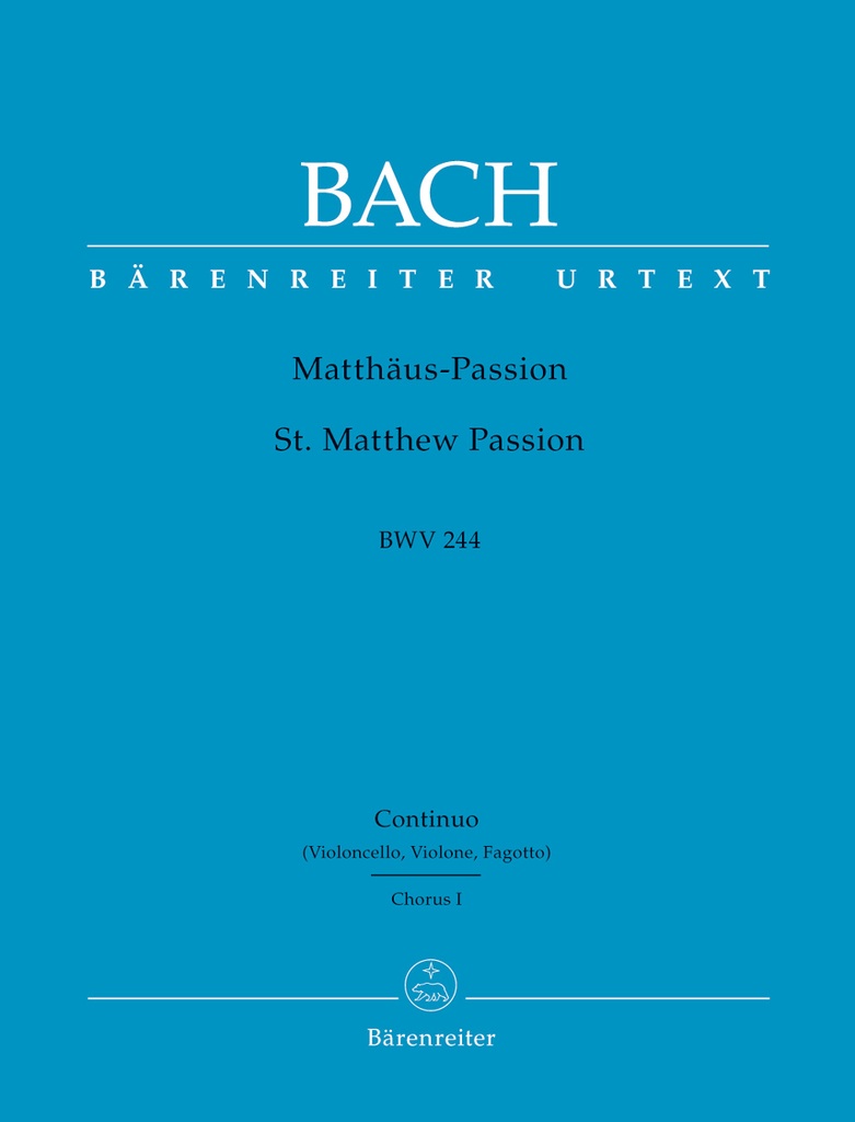 Matthaus-Passion, BWV.244 (Chorus 1 - Cello/Double Bass)