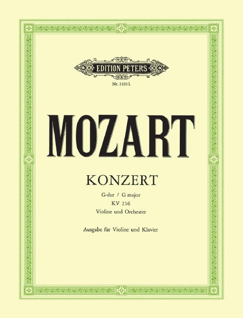 Violin Konzert G-dur, KV.216 (Kadanz Carl Flesch)